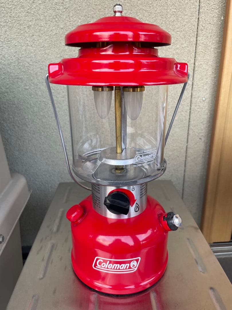 コールマンノスタルジアLEDランタンカスタマイズRED