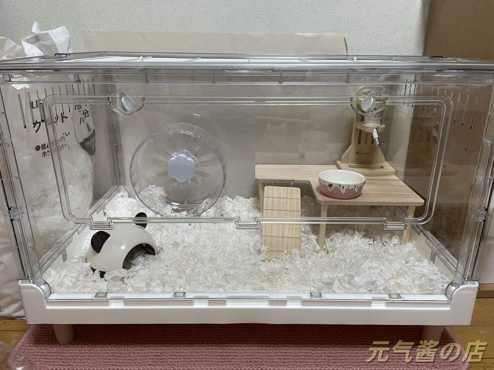 完全透明大型アクリルケージ ハムスターモルモット用 70.5x43.5x39cm