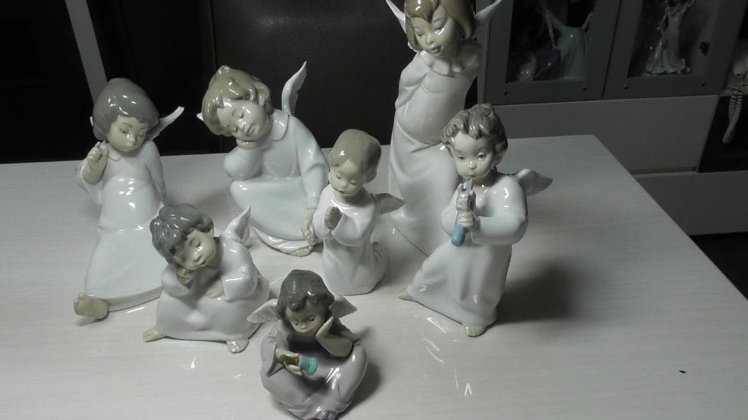 LLADRO　リヤドロ　【天使シリーズ７点】１　リアドロ　インテリアＬ484