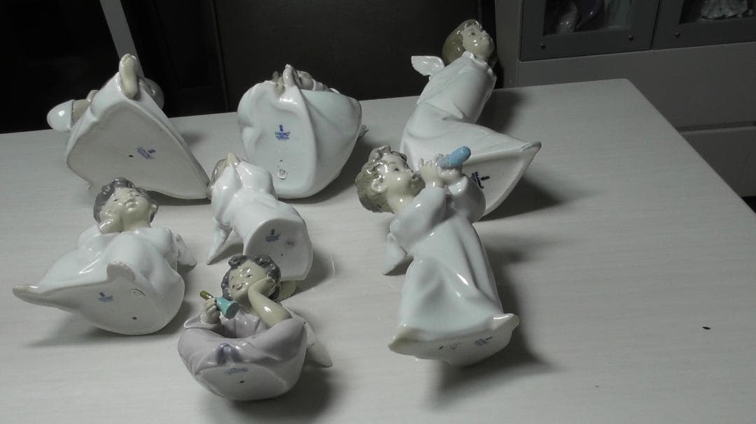 LLADRO　リヤドロ　【天使シリーズ７点】１　リアドロ　インテリアＬ484