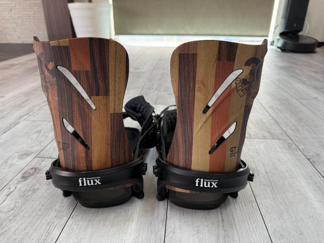 FLUX　GT-LTD　ビンディング　Lサイズ 　木目調　美品　フラックス