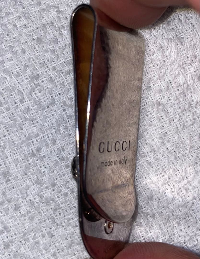 (中古)GUCCI グッチ　マネークリップ　スネーク