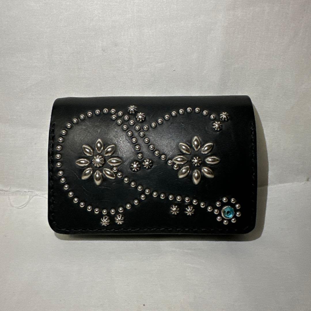 美品ezulakeworksivyarabesqueショートトラッカーウォレット