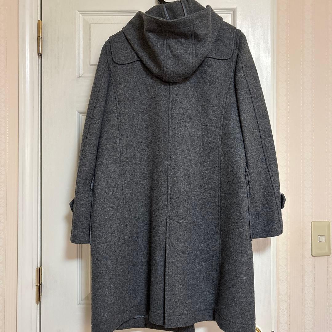 【J.PRESS】 グレー ダッフルコート フード付き