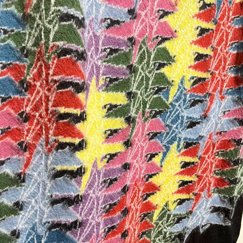 キャピタル 縮絨 ウール ピースフル 折り鶴 マフラー ストール マルチカラー