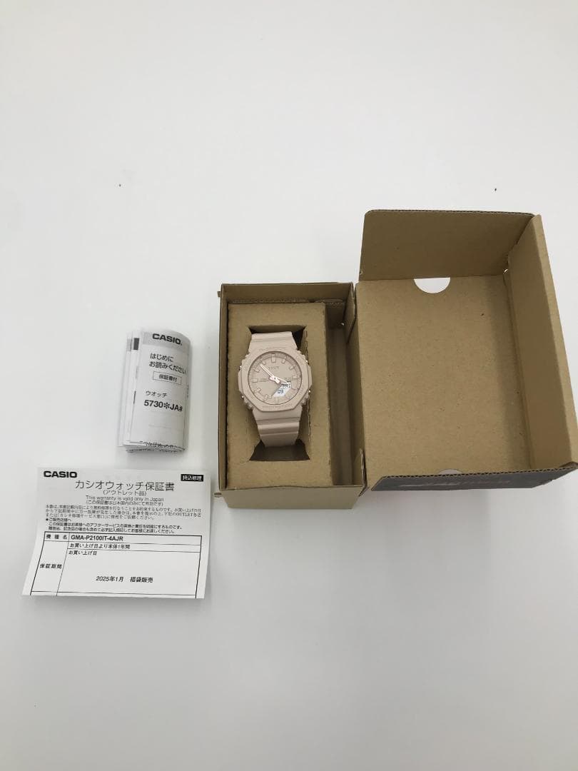 新品未使用 ピンクベージュ G-SHOCK GMA-P2100IT-4AJR