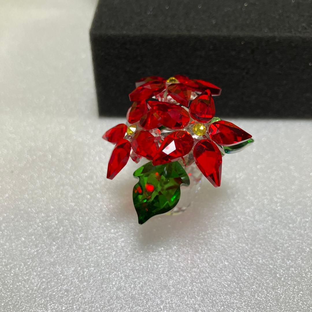 スワロフスキー　Swarovski オブジェ ポインセチア