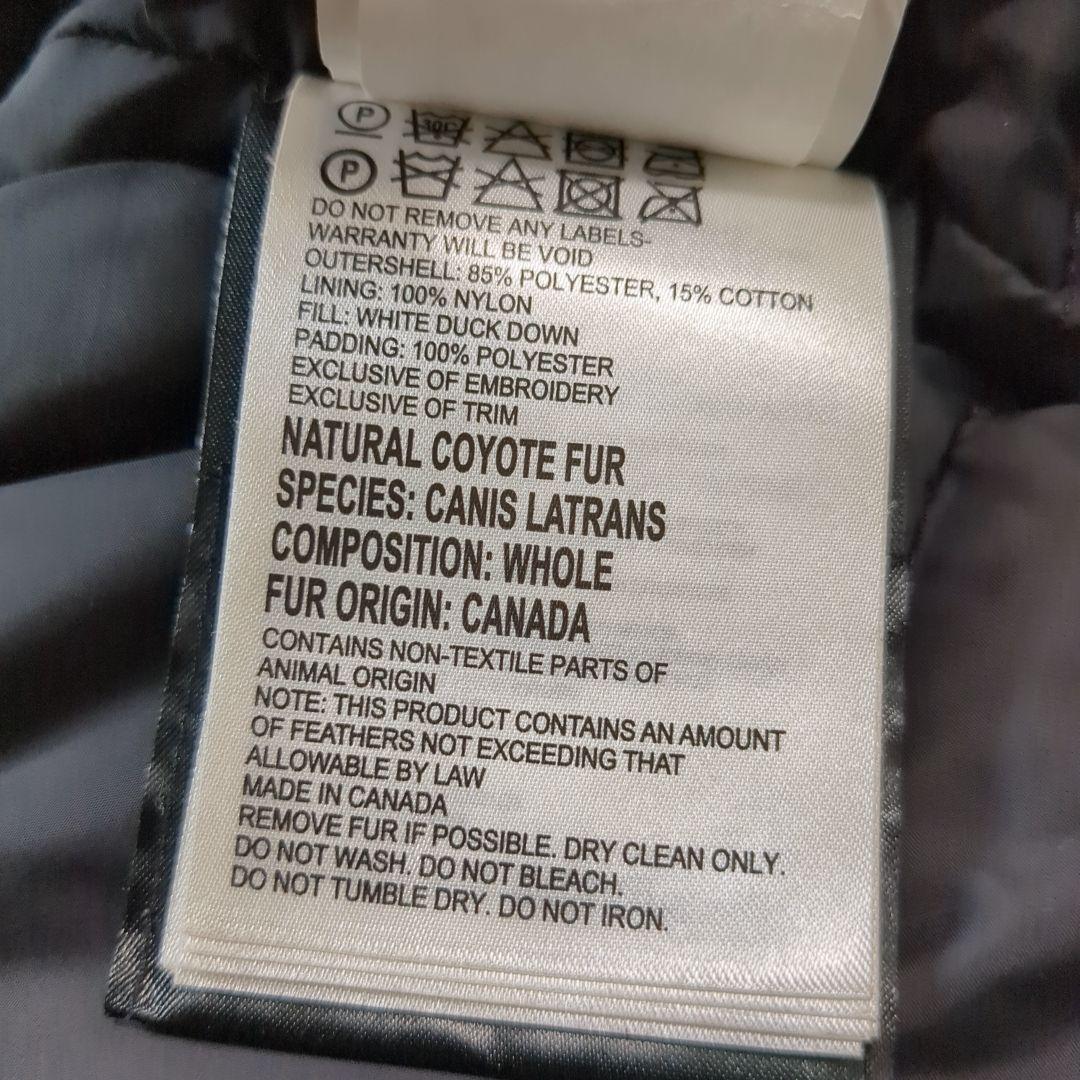 美品 カナダグース シャーロット コヨーテファー 希少 Mサイズ ネイビー