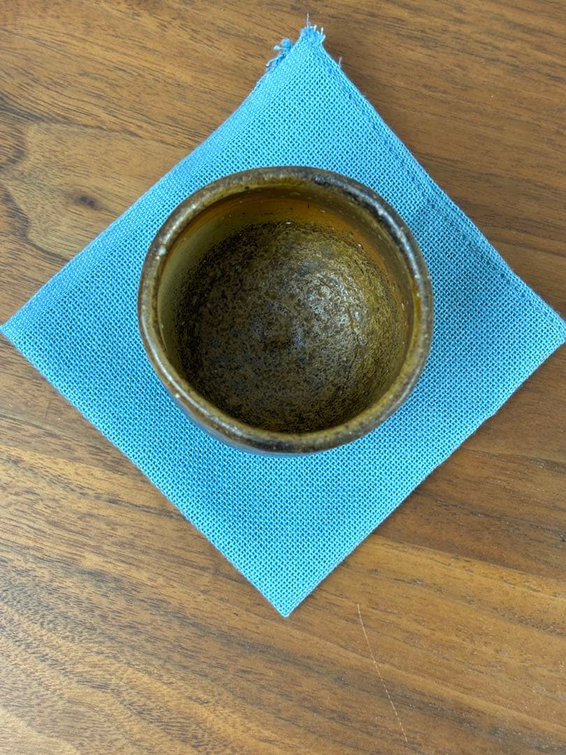 金重愫 かねしげまこと　備前酒呑 最良土ニテ 共箱 共布 栞付き