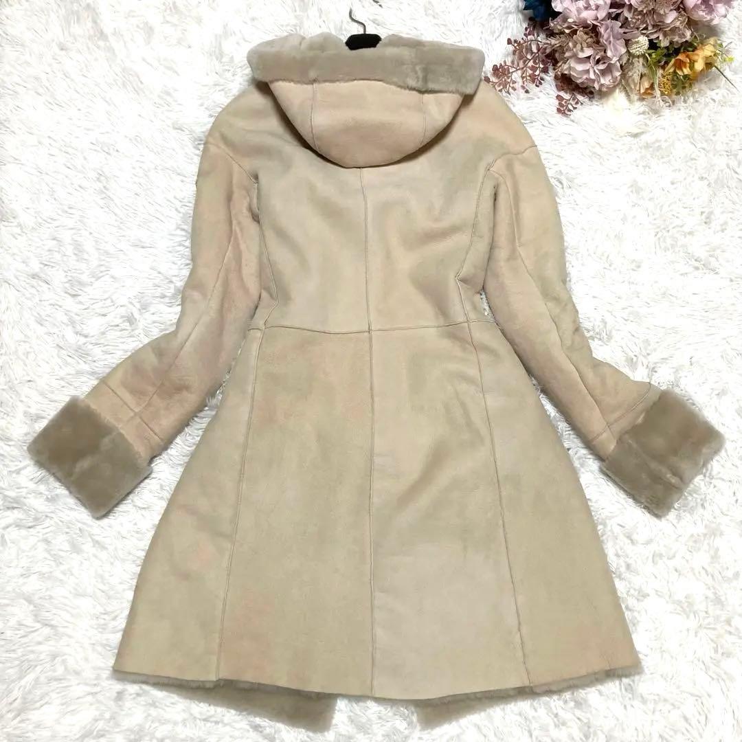 【EMMETI】リアルムートン ダッフルコート イタリア製 ４０サイズ