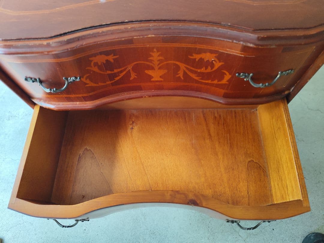 ロココ調　クラシック アンティーク2段チェスト