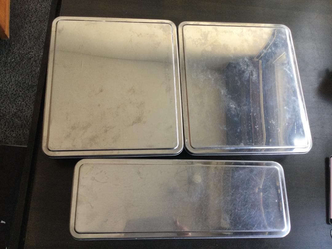 調味料薬味入れ 4ヶ入長 １台/6ヶ入長 ２台 角缶　丸缶　ステンレス　業務用