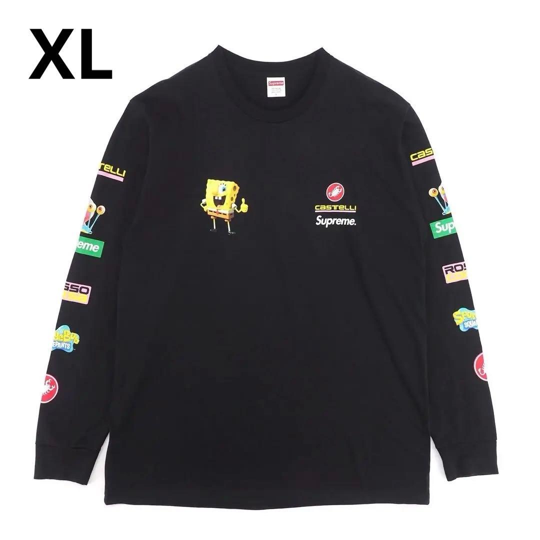 Supreme　スポンジボブ　ロンT　 黒　XL
