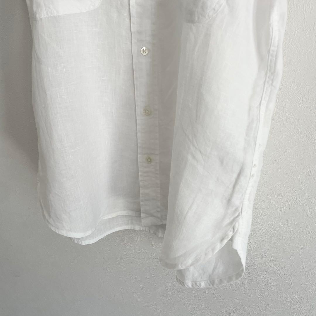 ラルフローレン 極美品 現行 リネンシャツブラウス 6 白