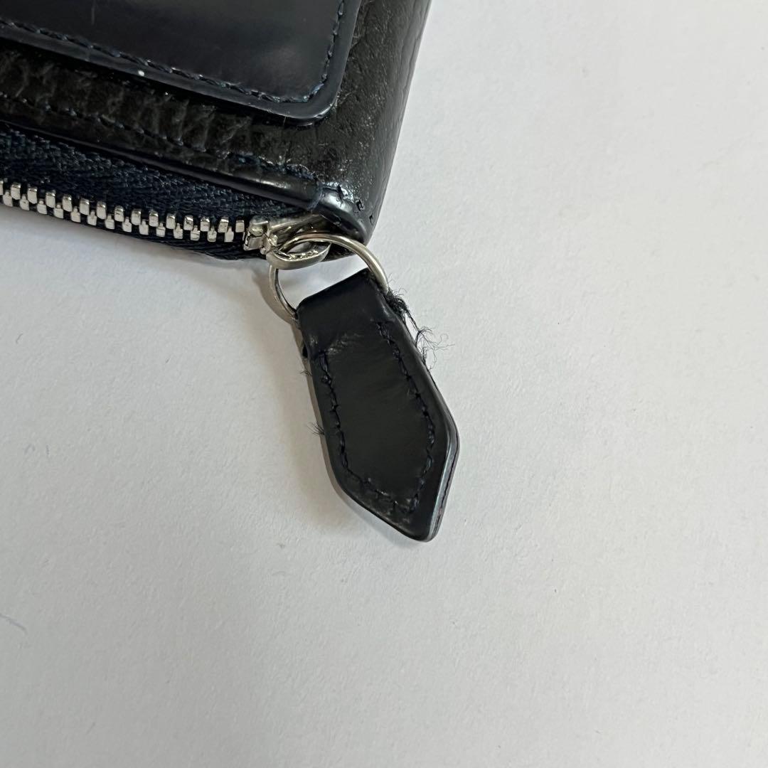 【美品】ポーター　ケース　グレイズ　パンチング　ラウンドファスナー　レザー