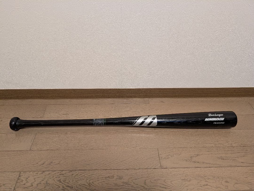 【希少】Mizuno BuwLeague 木製トレーニングバット イチローモデル