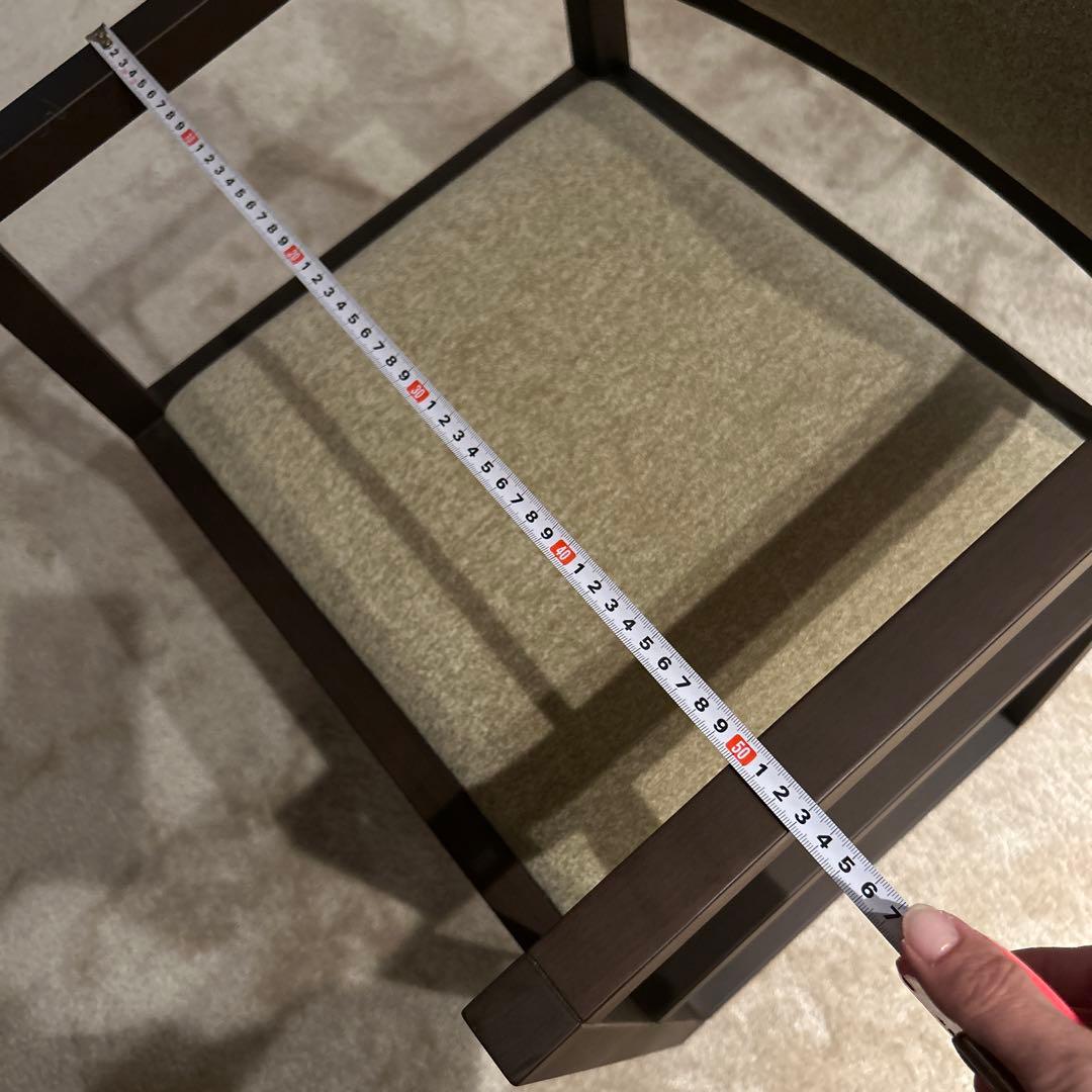 【新古品】AD CORE モダンアームチェア ブラウン 布張り MD-103A