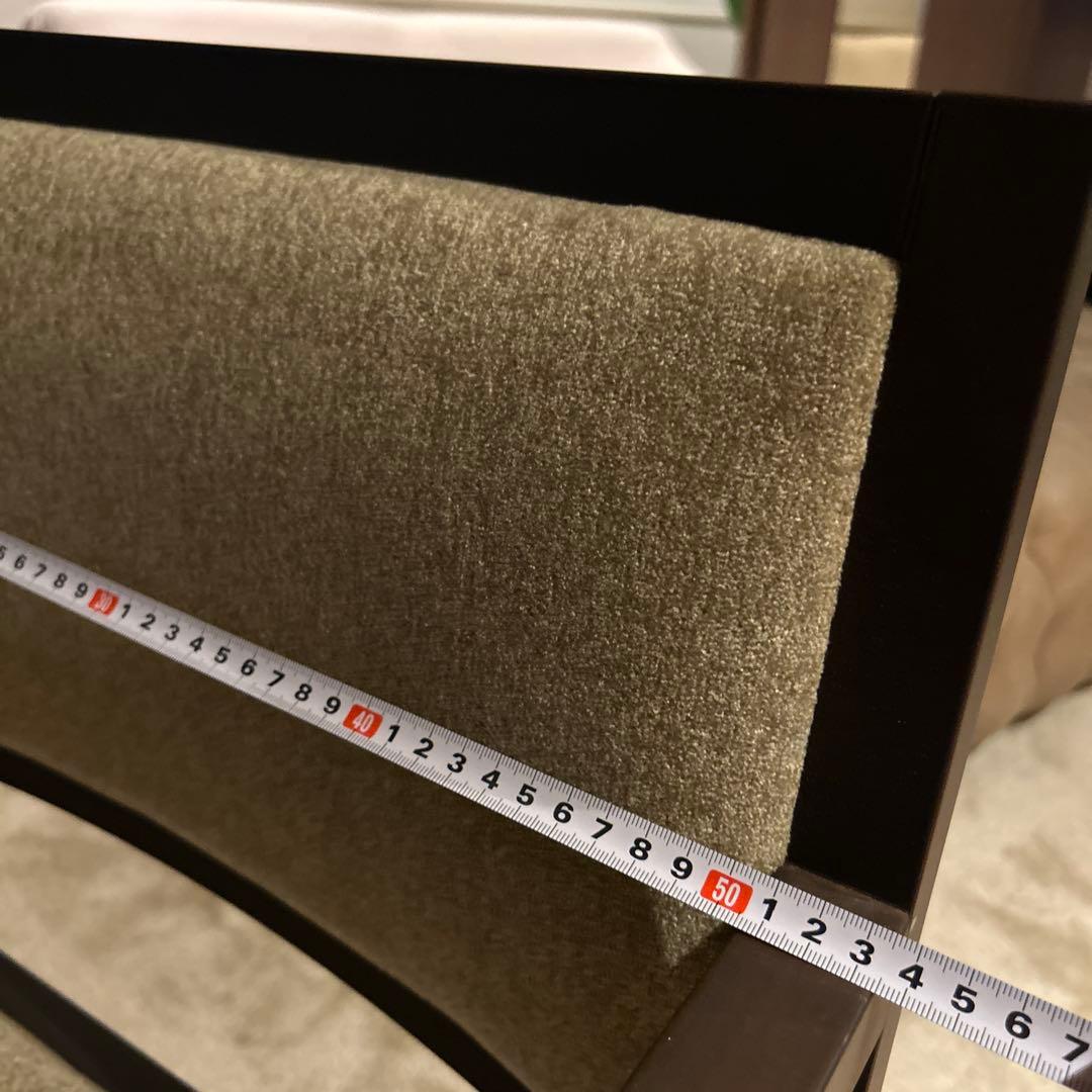 【新古品】AD CORE モダンアームチェア ブラウン 布張り MD-103A