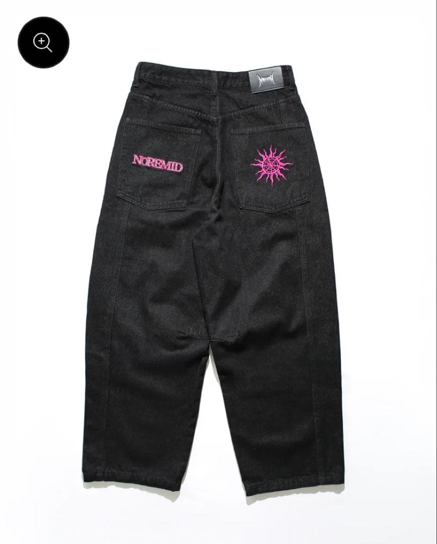 NOREMID GIRL RIGID DENIM ブラック