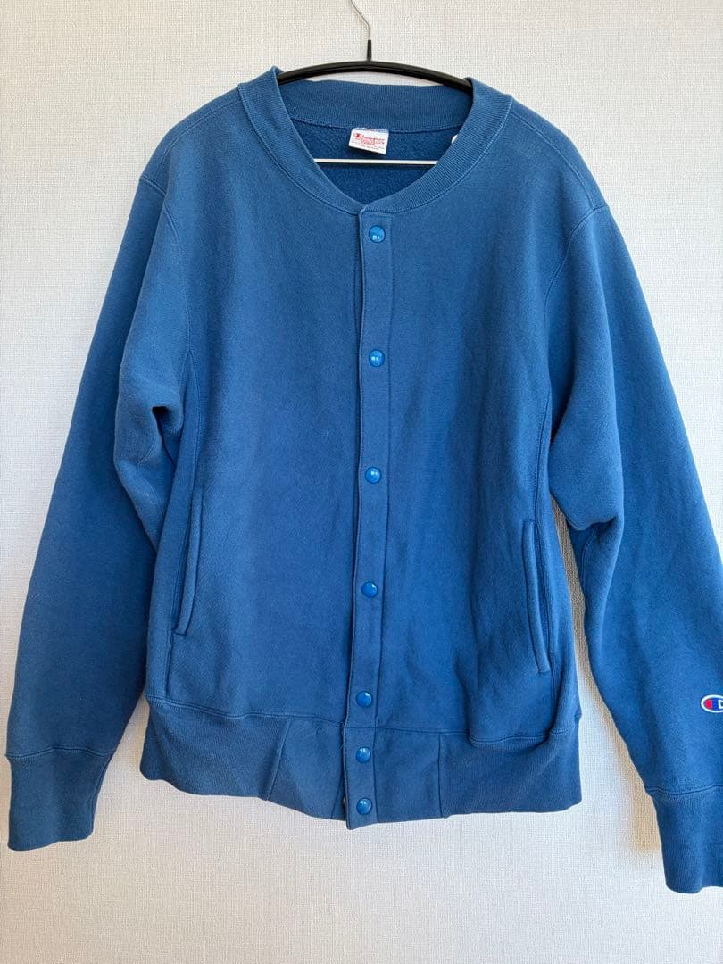 チャンピオン リバースウィーブ 赤タグ カーディガン スナップ L USA製