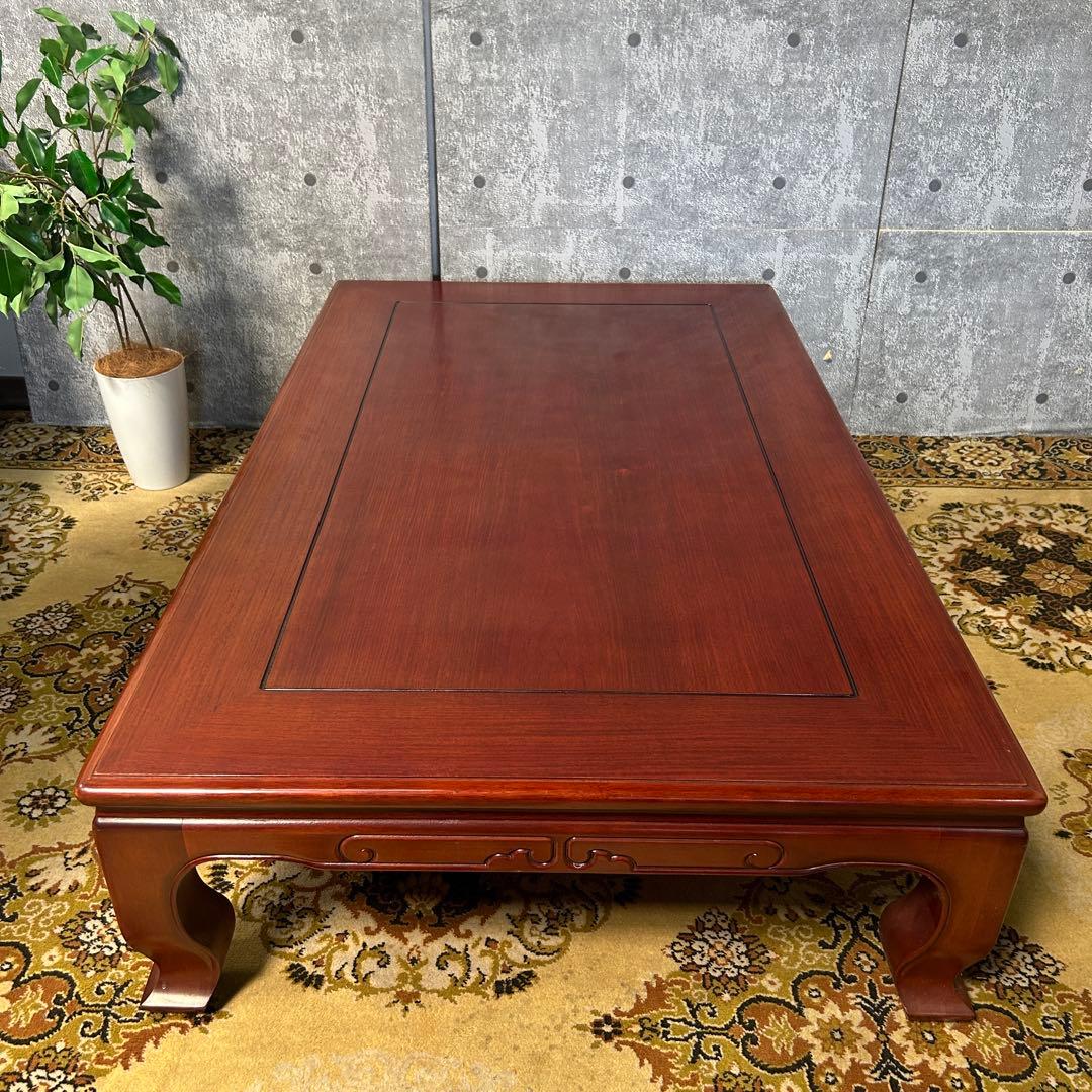 ꧁カリモク家具 karimoku꧂オールドカリモク 引出し収納付座卓 昭和レトロ