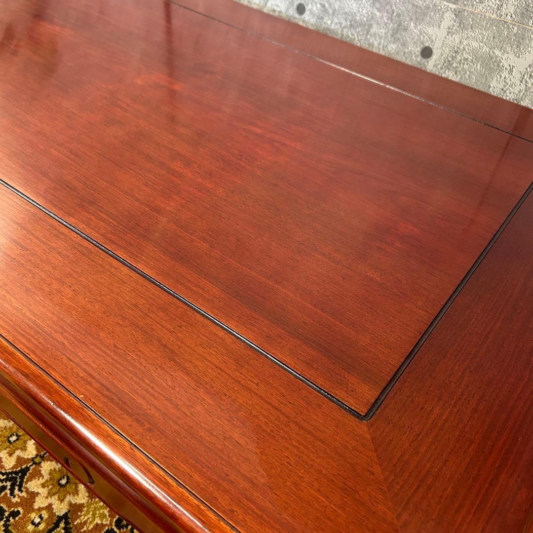 ꧁カリモク家具 karimoku꧂オールドカリモク 引出し収納付座卓 昭和レトロ