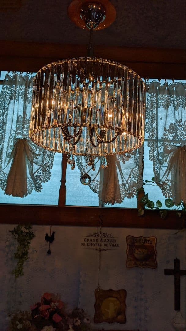 高級店仕様 円形型 豪華なシャンデリア クリスタルガラス シーリングランプ