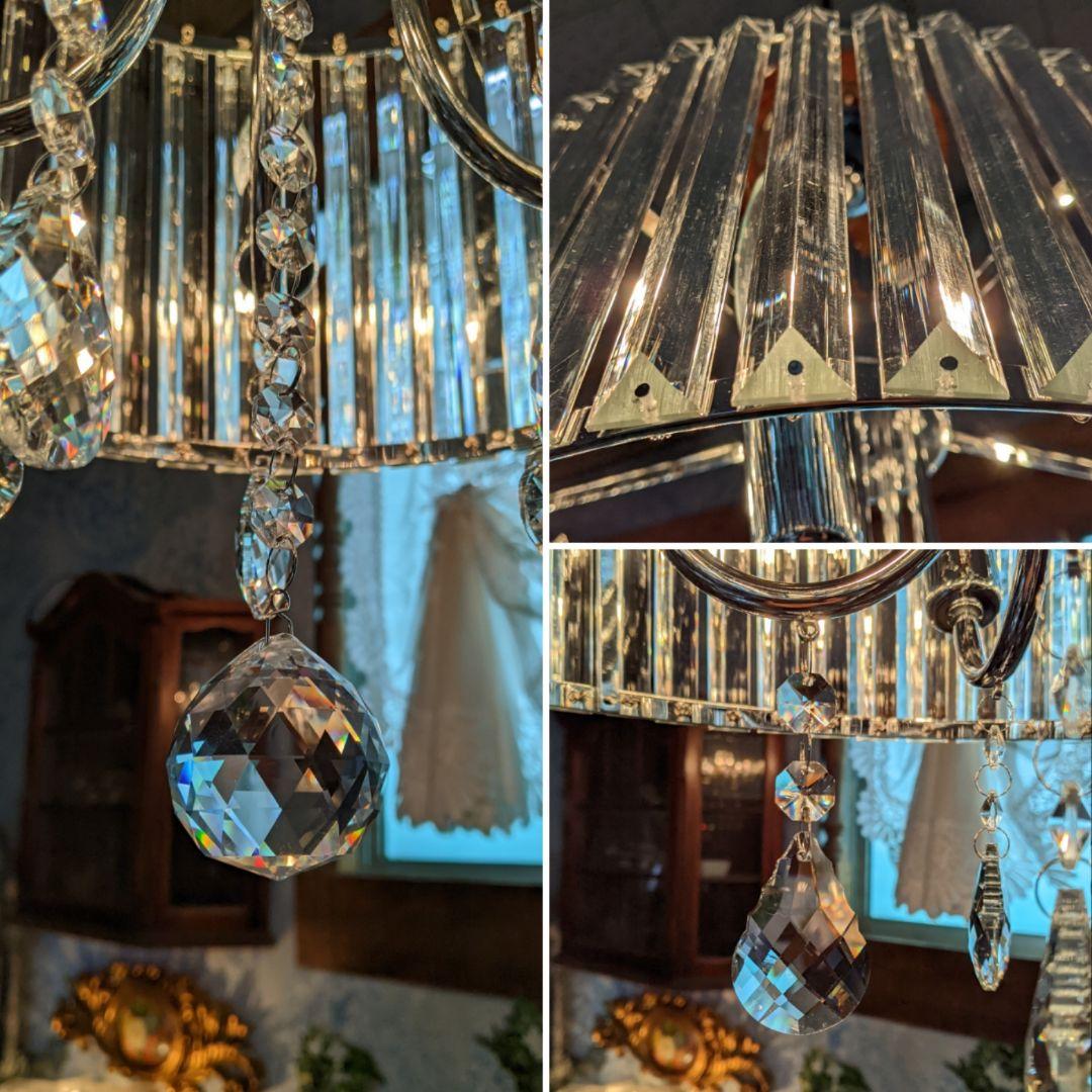 高級店仕様 円形型 豪華なシャンデリア クリスタルガラス シーリングランプ