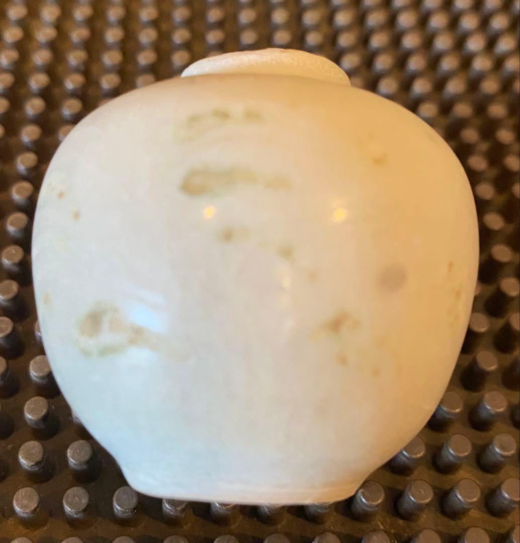 安南焼・アナミス　ミニ染付花器　　　鑑賞台付 一輪挿し　ヴィンテージ　レア