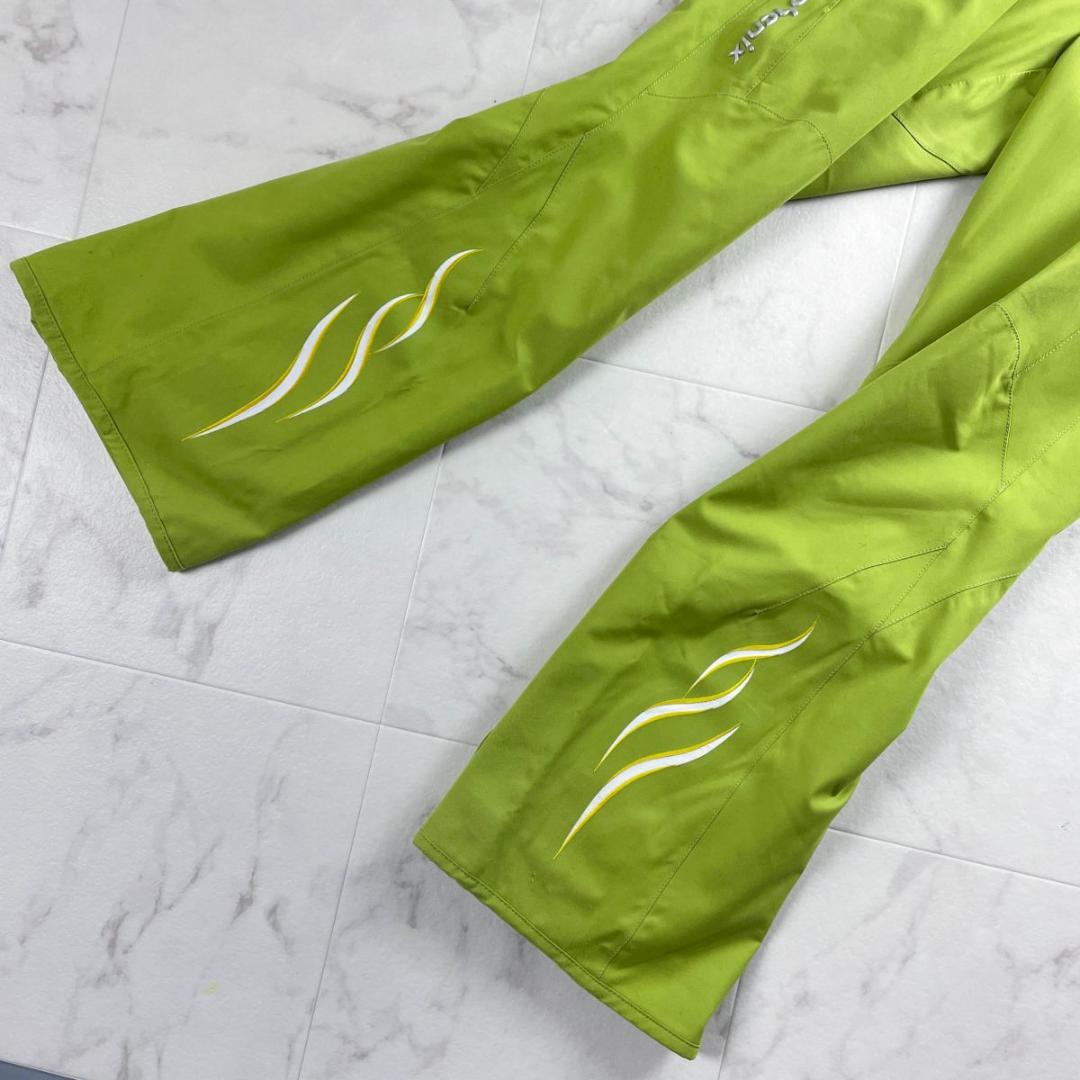 美品 phenix スキーウェア上下 ダイジェナイトサーモ 黄緑 M *YC4