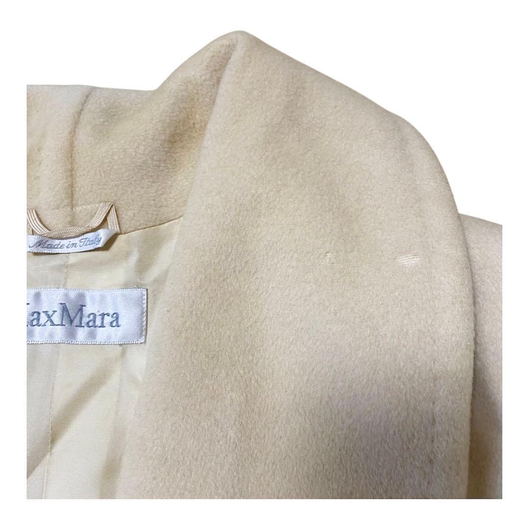 最高級 白タグ Max Mara カシミヤ混 ロングコート 羽織り　ウール　40