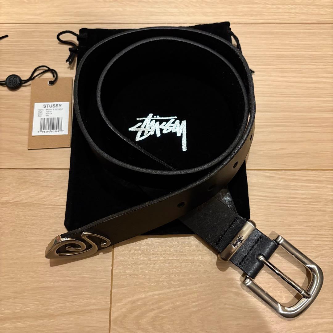 STUSSY L S TIP BELT Black 黒 ベルト 正規品