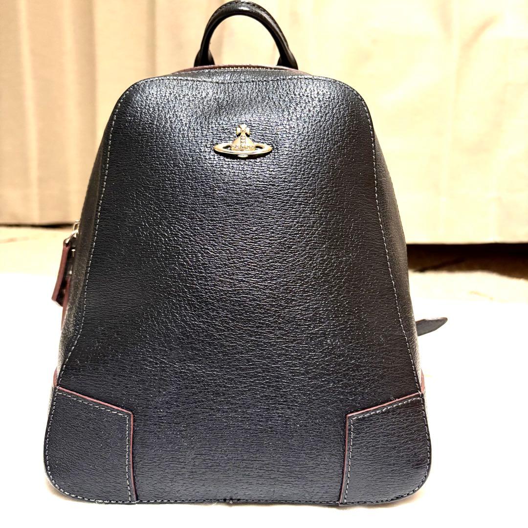 【美品】ヴィヴィアンウエストウッド ミニリュック EXECUTIVE レザー 黒