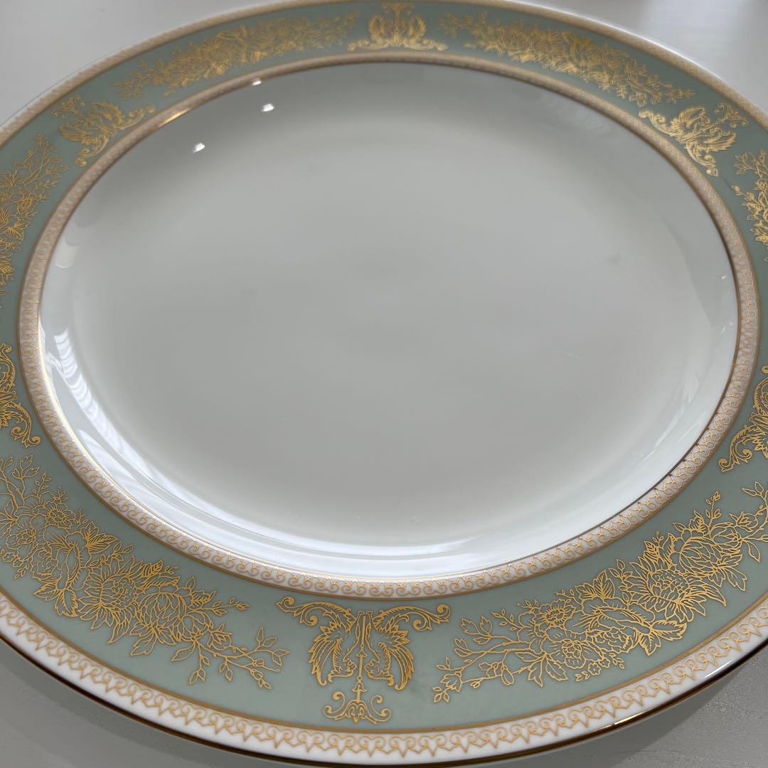 ウェッジウッド コロンビアセージグリーン 34cm 大皿 プレート