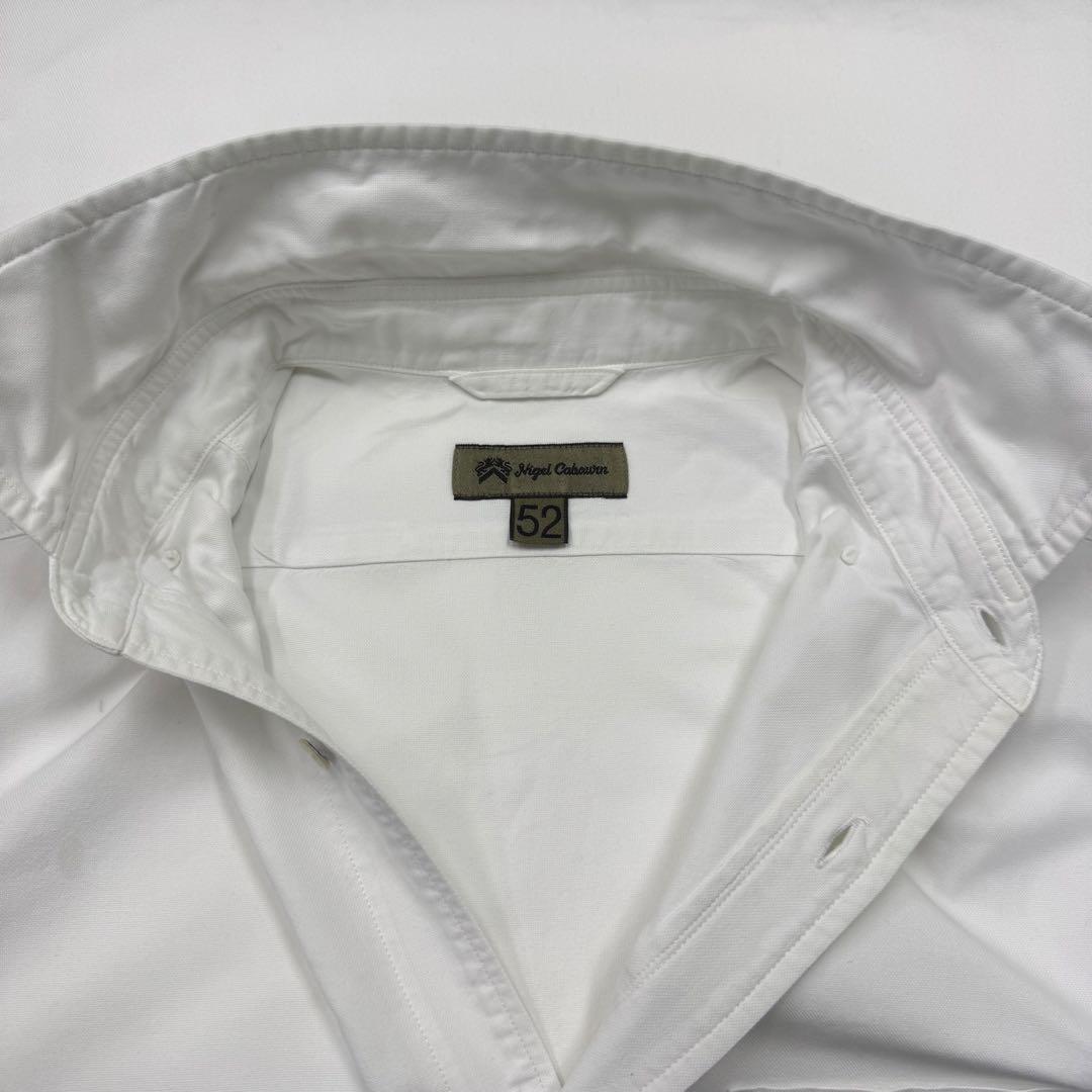 Nigel Cabourn ブリティッシュオフィサーズシャツ 52 ホワイト 白