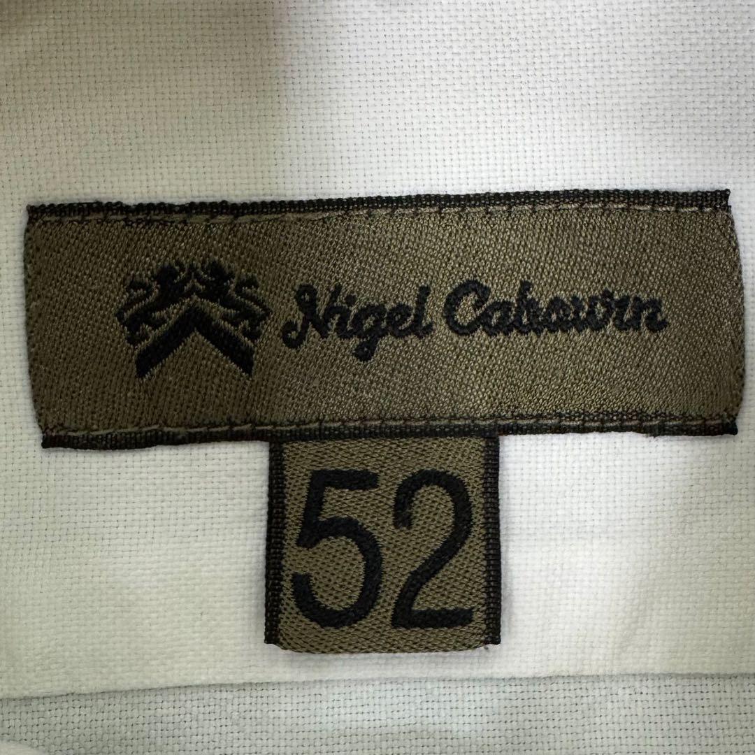 Nigel Cabourn ブリティッシュオフィサーズシャツ 52 ホワイト 白