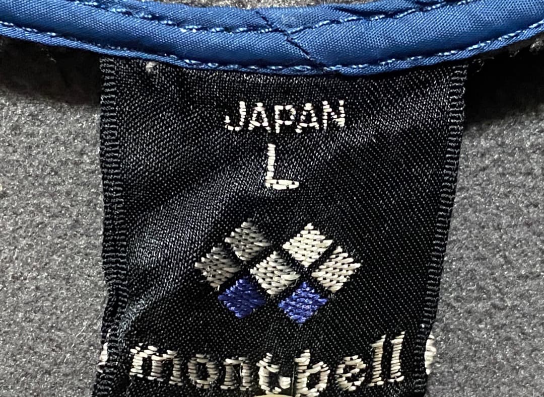 モンベル　パウダーシェッドパーカ　Men's　青　Lサイズ　ユーズド