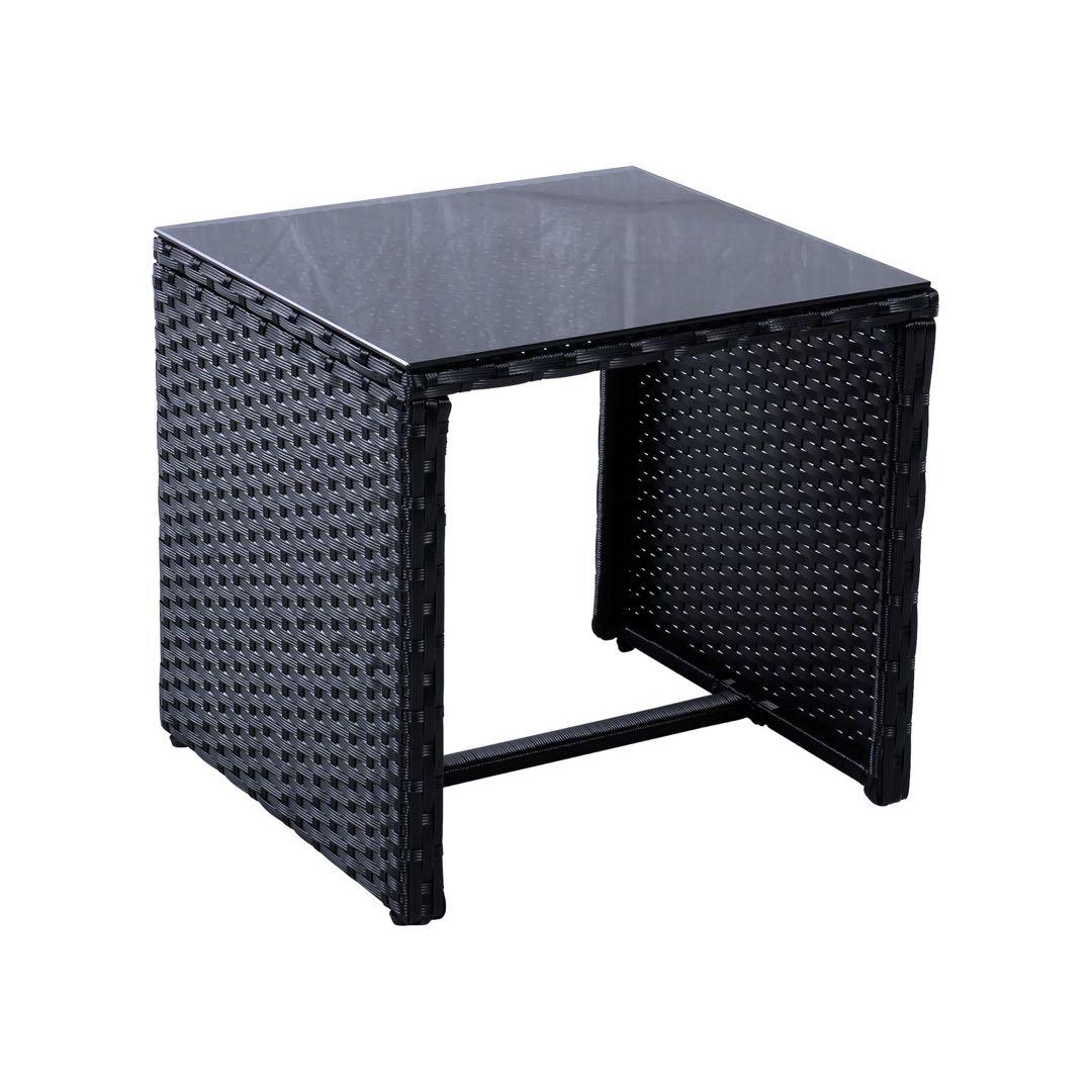 ガーデンチェアセット ブラック