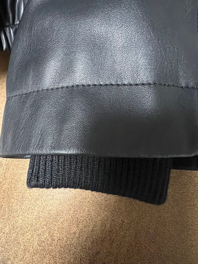 【美品】フレームワーク フェイクレザーフライトジャケット