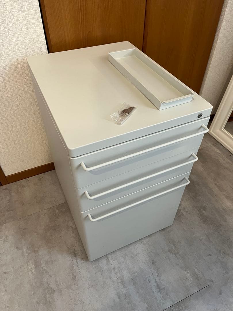 無印良品 スチールキャビネット ライトグレー