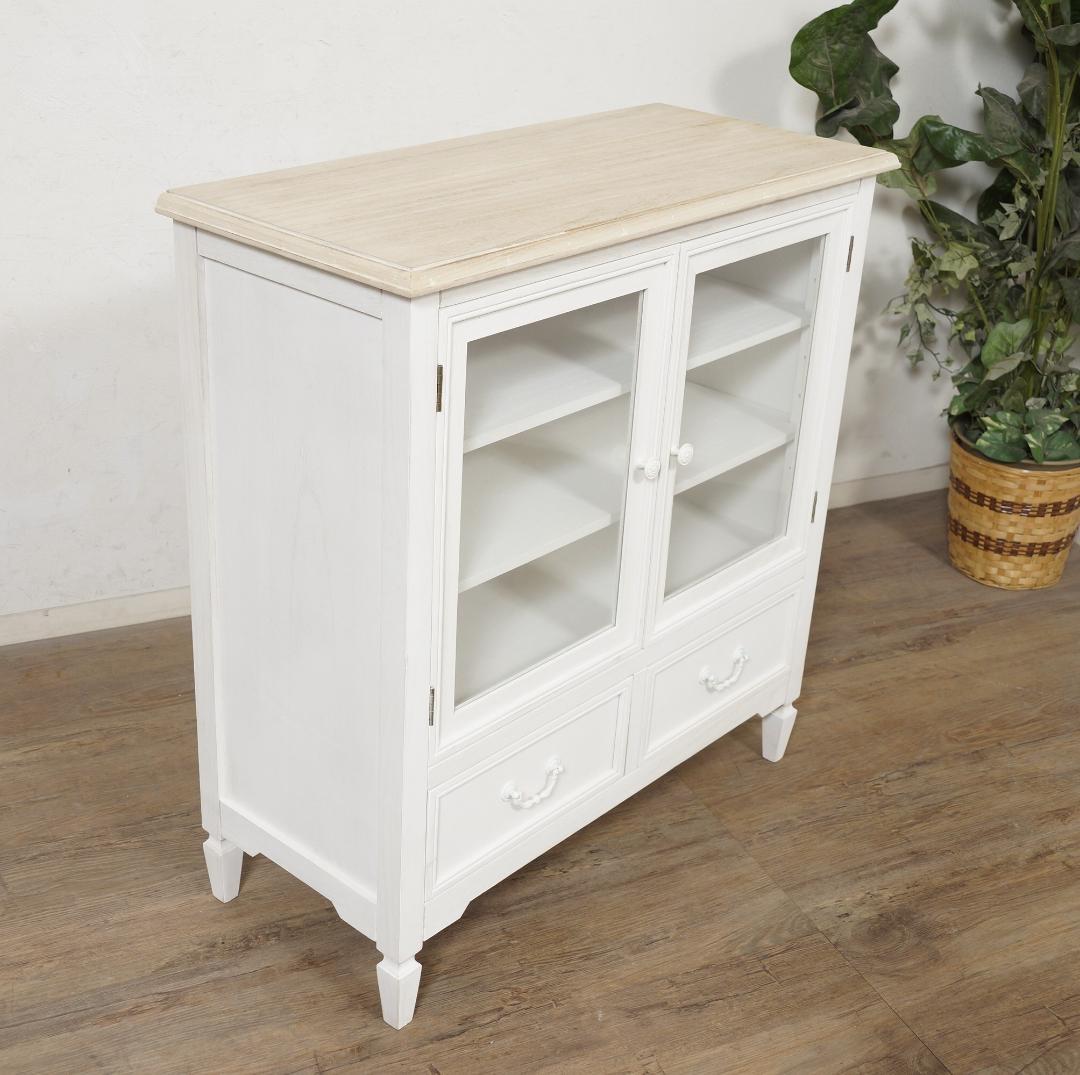 masha　アンティーク調　キャビネット　食器棚　シャビー