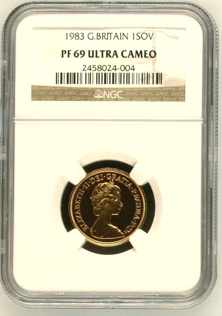★Akina-(^_-)O★★1983年イギリス 1ソブリン プルーフ金貨