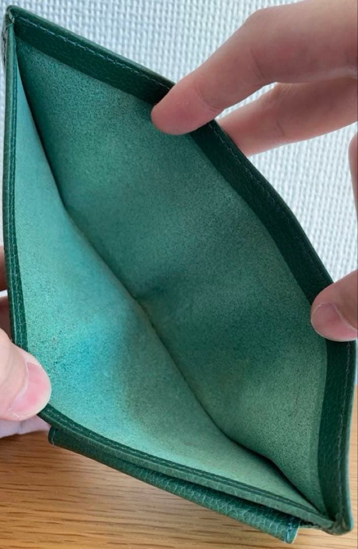 IL BISONTE イルビゾンテ　レザー二つ折りウォレット　小銭入れ付き財布