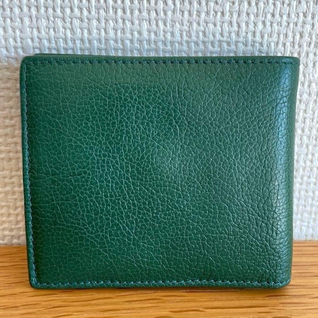 IL BISONTE イルビゾンテ　レザー二つ折りウォレット　小銭入れ付き財布