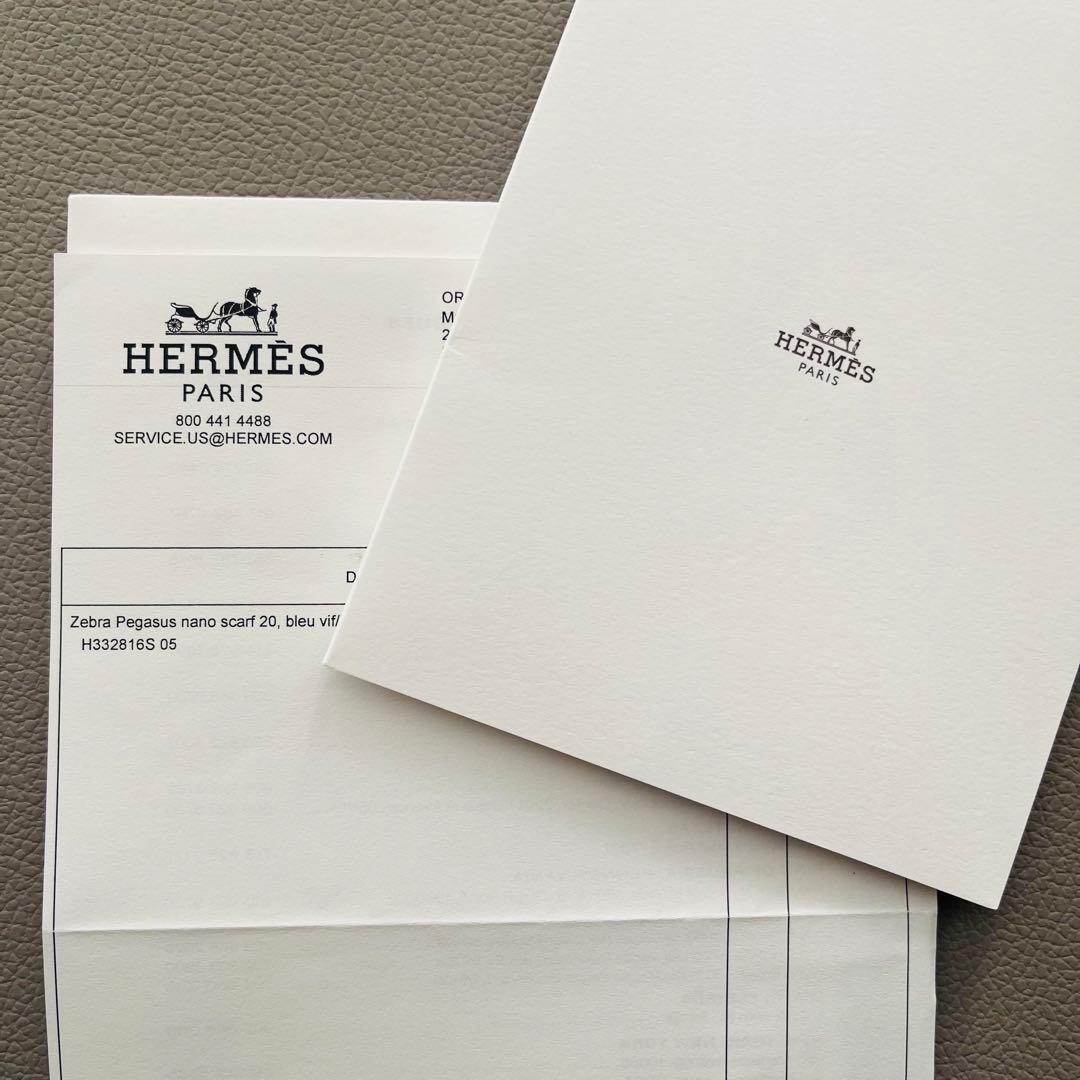 稀少品⭐︎HERMES(エルメス) カレ ナノ ゼブラ ペガサス　専用箱付