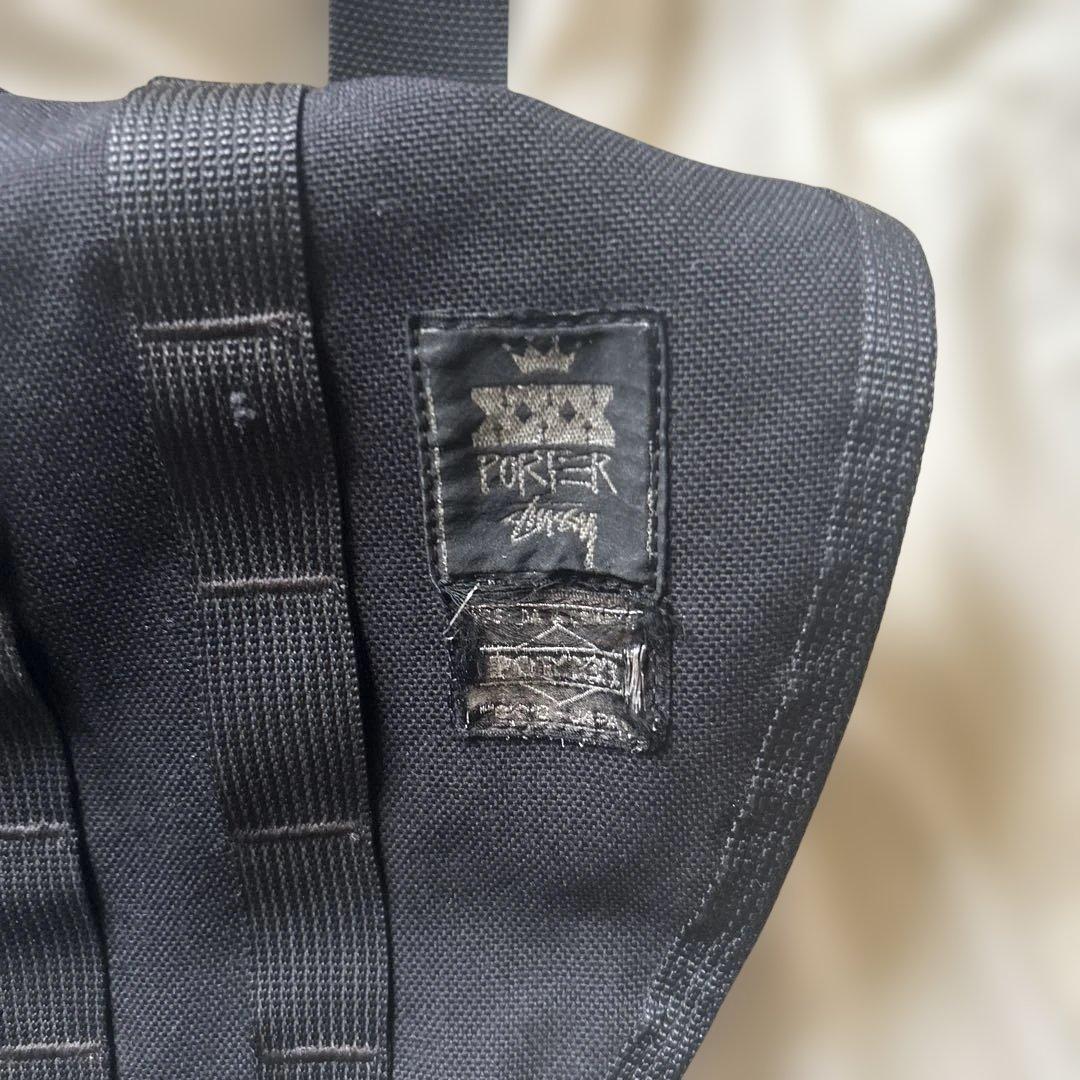 stussy 30周年 porterコラボ　メッセンジャーバッグ　限定品　黒