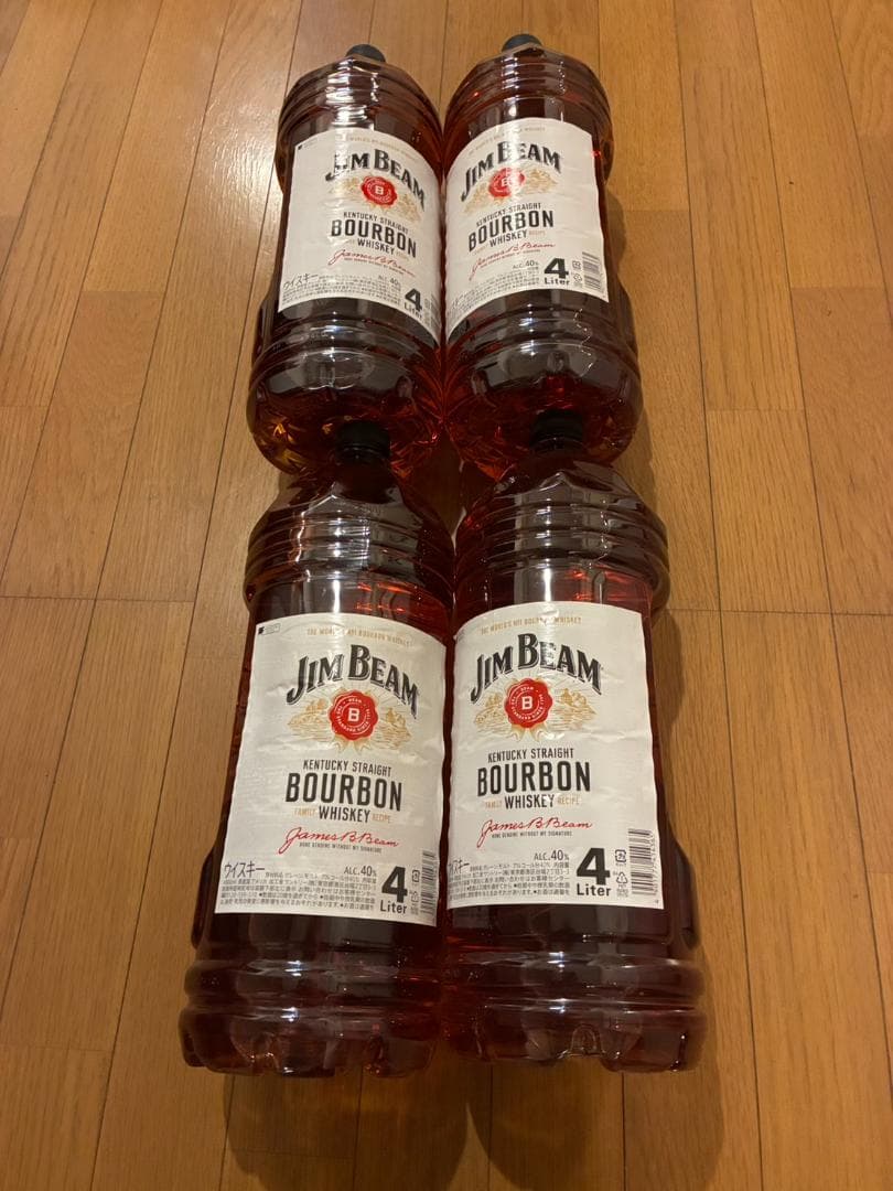 ジムビーム バーボン ウイスキー 大容量 4000ml　４本
