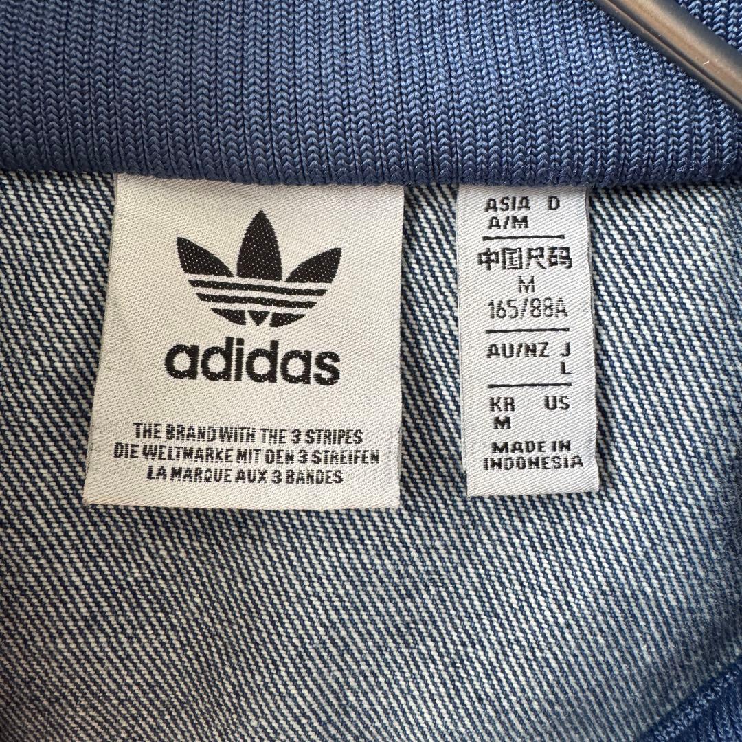 adidas アディダス トラックジャケット デニム ブルー ファイヤーバード