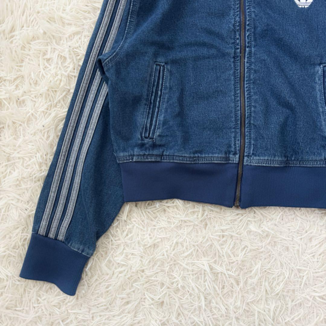 adidas アディダス トラックジャケット デニム ブルー ファイヤーバード