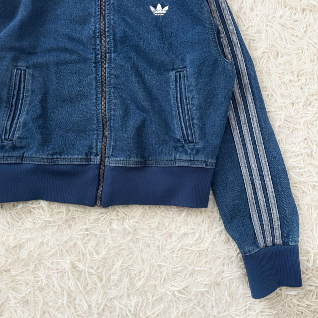 adidas アディダス トラックジャケット デニム ブルー ファイヤーバード